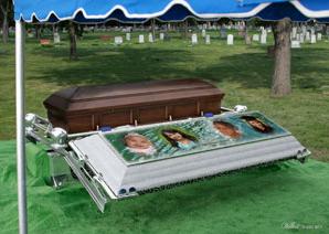Wilbert Burial Vault: Wilbert Way Ovation Set Up